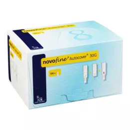 NOVOFINE Autocover kanulas 8 mm 30 G, 100 gab