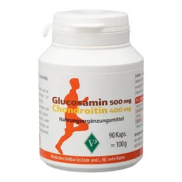 Glikozamīns 500 mg + hondroitīns 400 mg kapsulas, 90 gab