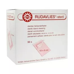 RUDAVLIES-sterils pārsēju apmetums 6x10 cm, 50 gab