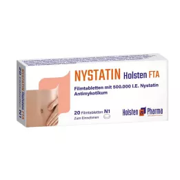 NYSTATIN Holsten apvalkotās tabletes, 20 gab