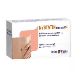 NYSTATIN Holsten apvalkotās tabletes, 100 gab
