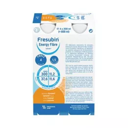 FRESUBIN ENERGY šķiedra DRINK karameļu dzeršanas pudele, 4x200 ml