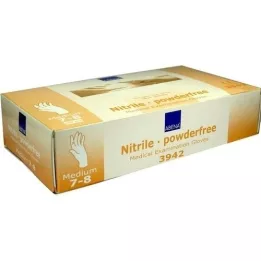 NITRIL Cimdi bez paātrinātāja, bez pūdera vidēja, 100 gab