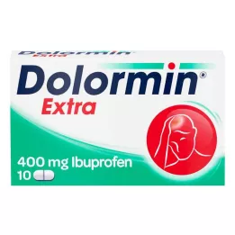 DOLORMIN papildus apvalkotās tabletes, 10 gab