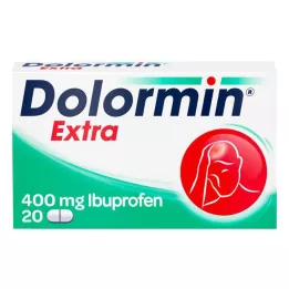 DOLORMIN papildus apvalkotās tabletes, 20 gab