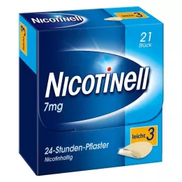 NICOTINELL 7 mg/24 stundu plāksteris 17,5 mg, 21 gab
