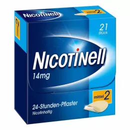 NICOTINELL 14 mg/24 stundu plāksteris 35mg, 21 gab