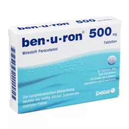 BEN-U-RON 500 mg tabletes, 20 gab