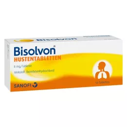 BISOLVON Klepus tabletes 8 mg, 50 gab