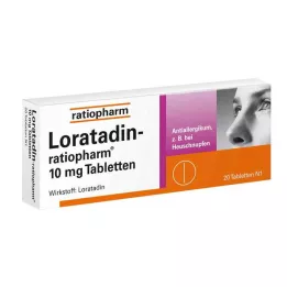LORATADIN-ratiopharm 10 mg tabletes, 20 gab