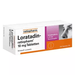 LORATADIN-ratiopharm 10 mg tabletes, 100 gab