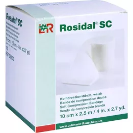 ROSIDAL SC Kompresijas pārsējs mīksts 10 cmx2,5 m, 1 gab