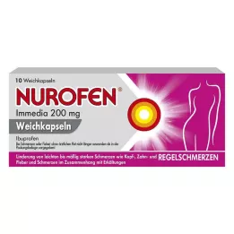 NUROFEN Immedia 200 mg mīkstās kapsulas, 10 gab