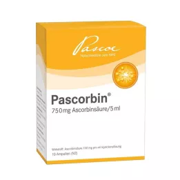 PASCORBIN Injekciju šķīduma ampulas, 10X5 ml