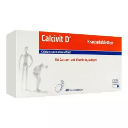CALCIVIT D putojošās tabletes, 40 gab