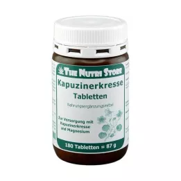 KAPUZINERKRESSE TABLETES, 180 gab