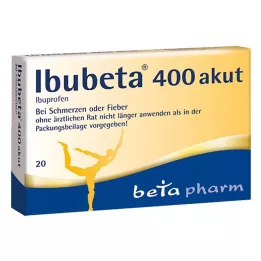 IBUBETA 400 akūtas apvalkotās tabletes, 20 gab