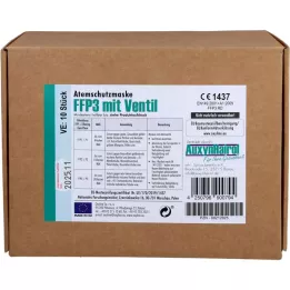 MUNDSCHUTZ FFP3 ar vārstu, 10 gab
