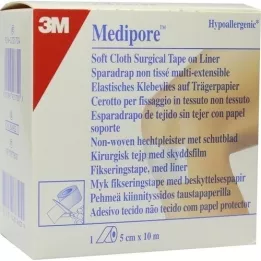 MEDIPORE Fiksācijas flīss hipoalerģisks.5cmx10m 2991NP-1, 1 gab