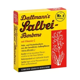 DALLMANNS Sage Bonbons ar Vit.C., 20 gab