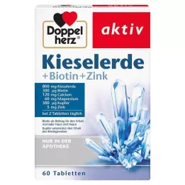 DOPPELHERZ Silīcija+Biotīna+cinka tabletes, 60 gab