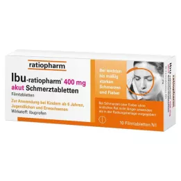 IBU-RATIOPHARM 400 mg akūtu sāpju tabletes, apvalkotās tabletes, 10 gab