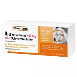 IBU-RATIOPHARM 400 mg akūtu sāpju tabletes, apvalkotās tabletes, 20 gab