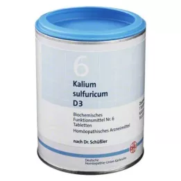 BIOCHEMIE DHU 6 Kalium sulfuricum D 3 tabletes, 1000 gab