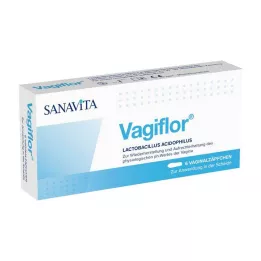 VAGIFLOR Vaginālās svecītes, 6 gab