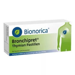 BRONCHIPRET Timiāna pastilas, 50 gab