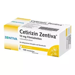 CETIRIZIN Zentiva 10 mg apvalkotās tabletes, 100 gab