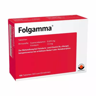 FOLGAMMA Tabletes, 100 gab
