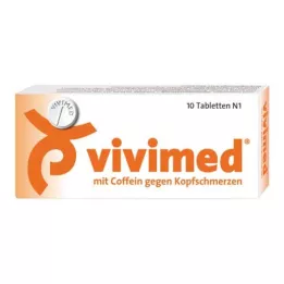 VIVIMED ar kofeīnu pret galvassāpēm tabletes, 10 gab
