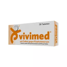 VIVIMED ar kofeīnu pret galvassāpēm tabletes, 30 gab