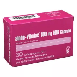 ALPHA VIBOLEX 600 mg HRK mīkstās kapsulas, 30 gab