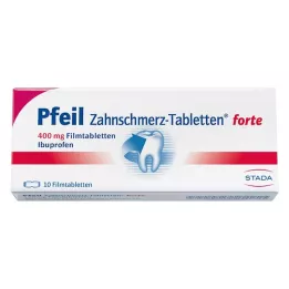 PFEIL Zobu sāpju tabletes forte apvalkotās tabletes, 10 gab