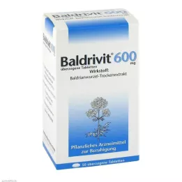 BALDRIVIT 600 mg apvalkotās tabletes, 50 gab