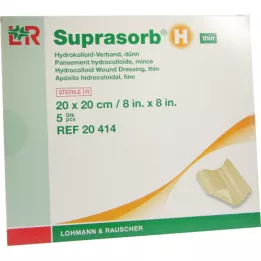 SUPRASORB H Hydrocoll.Verb.thhin 20x20 cm, 5 gab