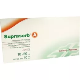 SUPRASORB A Kalcija algināts kompr.10x20 cm, 10 gab