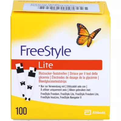 FREESTYLE Lite testa sloksnes bez kodēšanas, 100 ST FREESTYLE Lite testa sloksnes bez kodēšanas, 100 ST