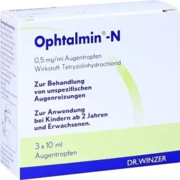 OPHTALMIN-N acu pilieni, 3X10 ml