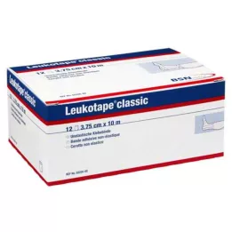 LEUKOTAPE Classic 3,75 cmx10 m balts, 12 gab