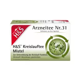H&amp;S Circulation Tea āmuļu filtra maisiņi, 20 x 2,0 g