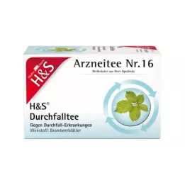 H&amp;S Caurejas tējas filtru maisiņi, 20X1,5 g