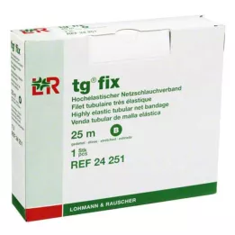 TG fix tīkla pārsējs B 25 m balts, 1 gab