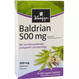 KNEIPP Baldriāns 500 apvalkotās tabletes, 90 gab