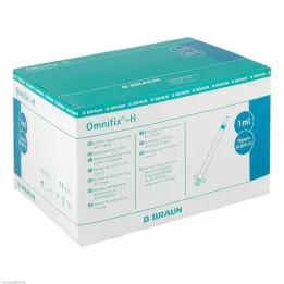 OMNIFIX Heparīna aerosols 1 ml 10 000 SV bez lateksa, 100X1 ml
