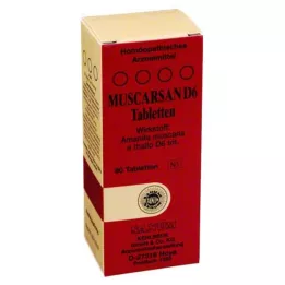 MUSCARSAN D 6 tabletes, 80 gab
