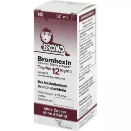 BROMHEXIN Krewel Meuselb.Pilieni 12mg/ml, 50 ml