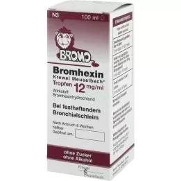 BROMHEXIN Krewel Meuselb.Pilieni 12mg/ml, 100 ml
